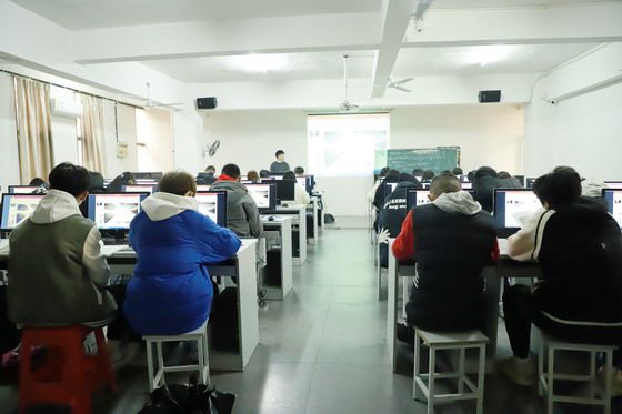 校园迎新绿，学生踏春归