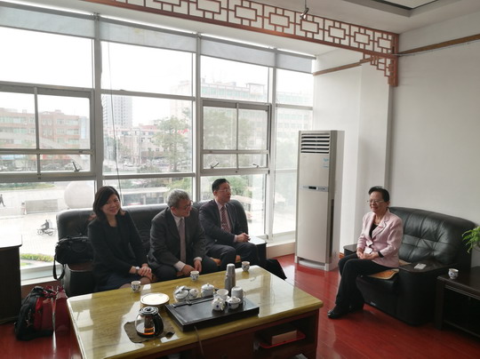 台湾大汉技术学院校长宋佩瑄一行莅校参访