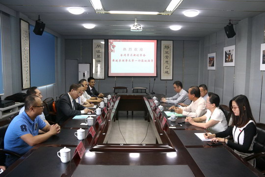 台湾学术新创学会理事长黄建荣一行莅校交流考察
